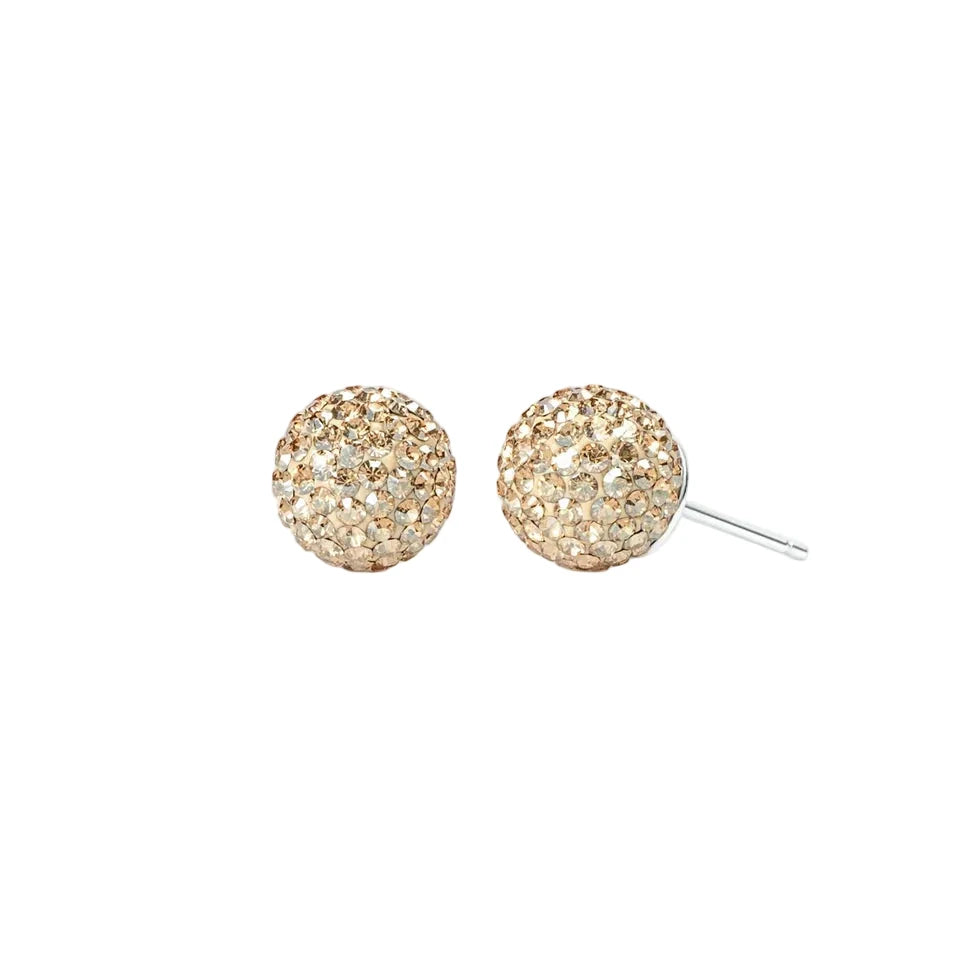 Soft Gold Sparkle Ball™ Studs
