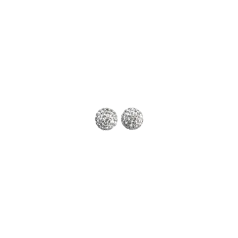 6mm Sparkle Ball™ Stud Earrings - White
