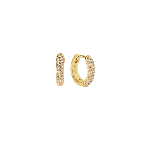 Always On Sparkle Hoop - Soft Gold