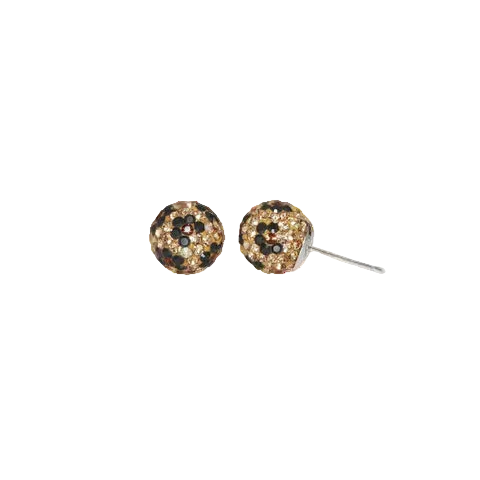 Leopard Sparkle Ball™ Stud Earrings