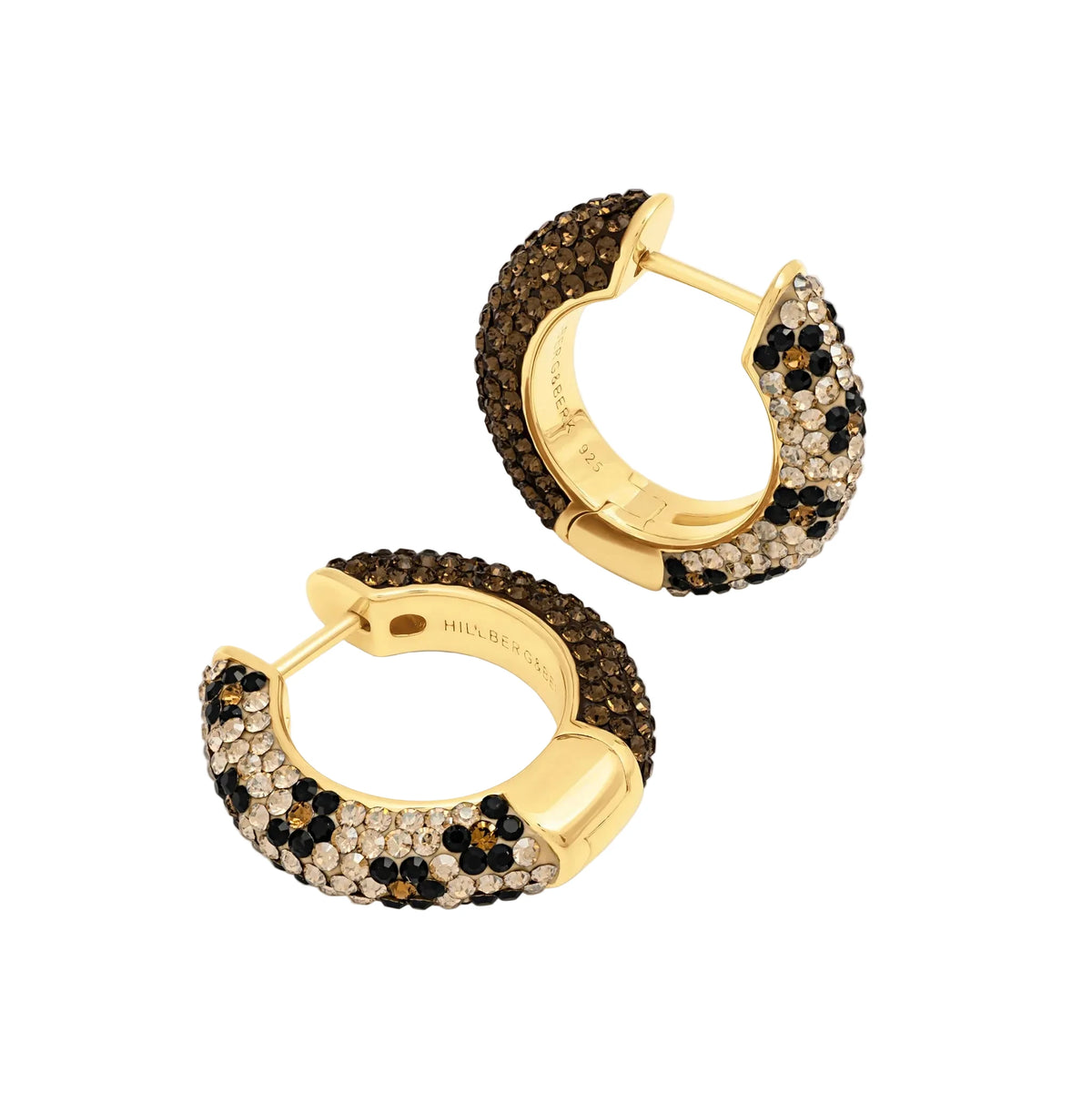 Reversible Sparkle Hoop- Medium Espresso/Leopard