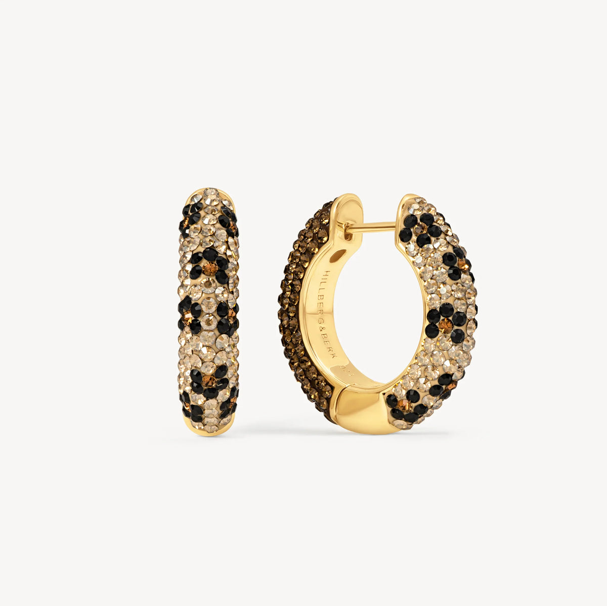 Reversible Sparkle Hoop- Medium Espresso/Leopard