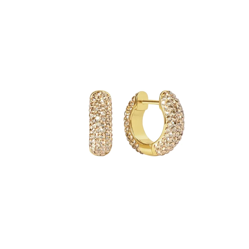 Small Sparkle Hoop - Soft Gold