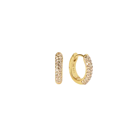 Always On Sparkle Hoop - Soft Gold
