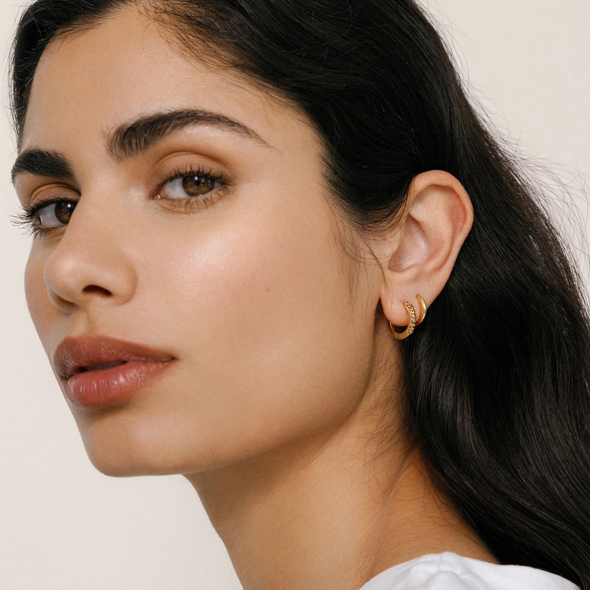 Always on- Espresso Martini Hoop Earrings