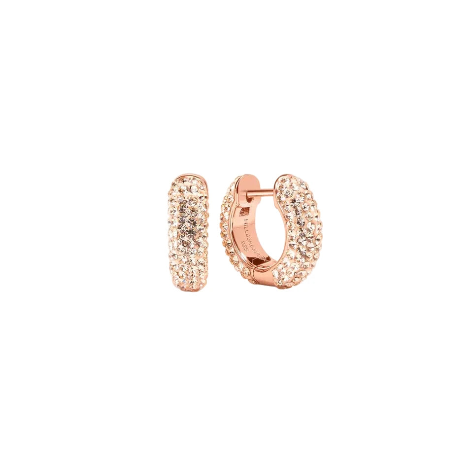 Small Sparkle Hoop - Rose Gold